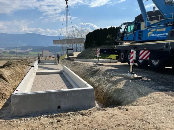 Fahrzeugwaage Vollbetonausführung mit Fertigteilfundament, 12x3m, Wiegebereiche bis zu 50t – Bild 3