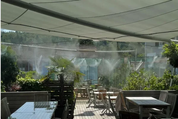 Gastgarten-Kühlung