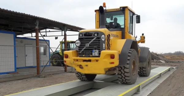 Stahl Fahrspur-Fahrzeugwaage, 18x3m, Wiegebereiche bis 60t