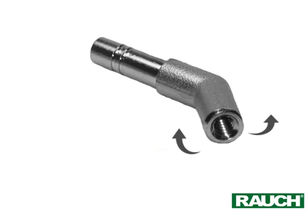 Düsen Steck Adapter 1/4" geneigt 30° mit 1x Düsengewinde IG