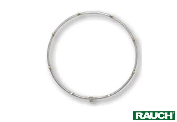 Düsenring für Sprühventilator mit 5 Düsen, 375 mm Durchmesser, Chromstahl