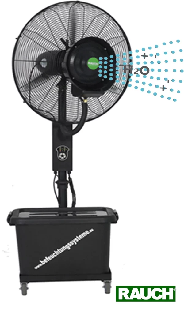 Sprühnebel Ventilator RAUCH RLC-1000 mit Komfortausstattung bis 50m² - Kühlen und Befeuchten