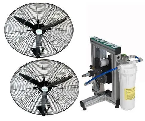 SET RAUCH HDV 50 mit 2 Ventilatoren und Düsen Coolline Basic bis 120m²