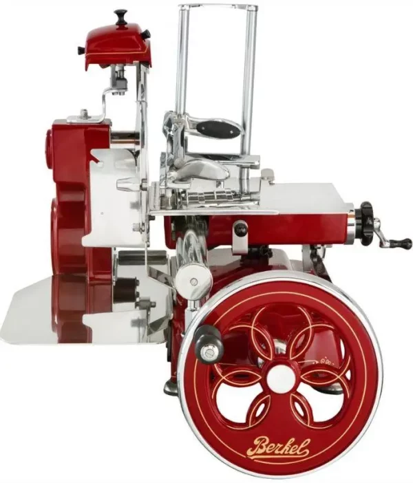 Prosciutto Schwungradmaschine Berkel Tribute inkl. Standfuß in Maschinenfarbe Rot oder Schwarz – Bild 2