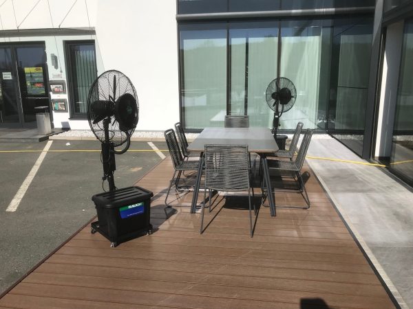 Sprühnebel Ventilator RAUCH RLC-1000 mit Komfortausstattung, Outdoor Kühlen und Befeuchten – Bild 5